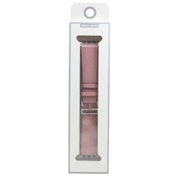 Fashion Leather Strap Wristband Replacement for Apple Watch Series Ultra/9/8/7/6/5/4/3/2/1/SE - 49MM/45MM/44MM/42MM (Pink) Fashion Leather Strap Wristband Replacement for Apple Watch Series Ultra/9/8/7/6/5/4/3/2/1/SE - 49MM/45MM/44MM/42MM (Pink)